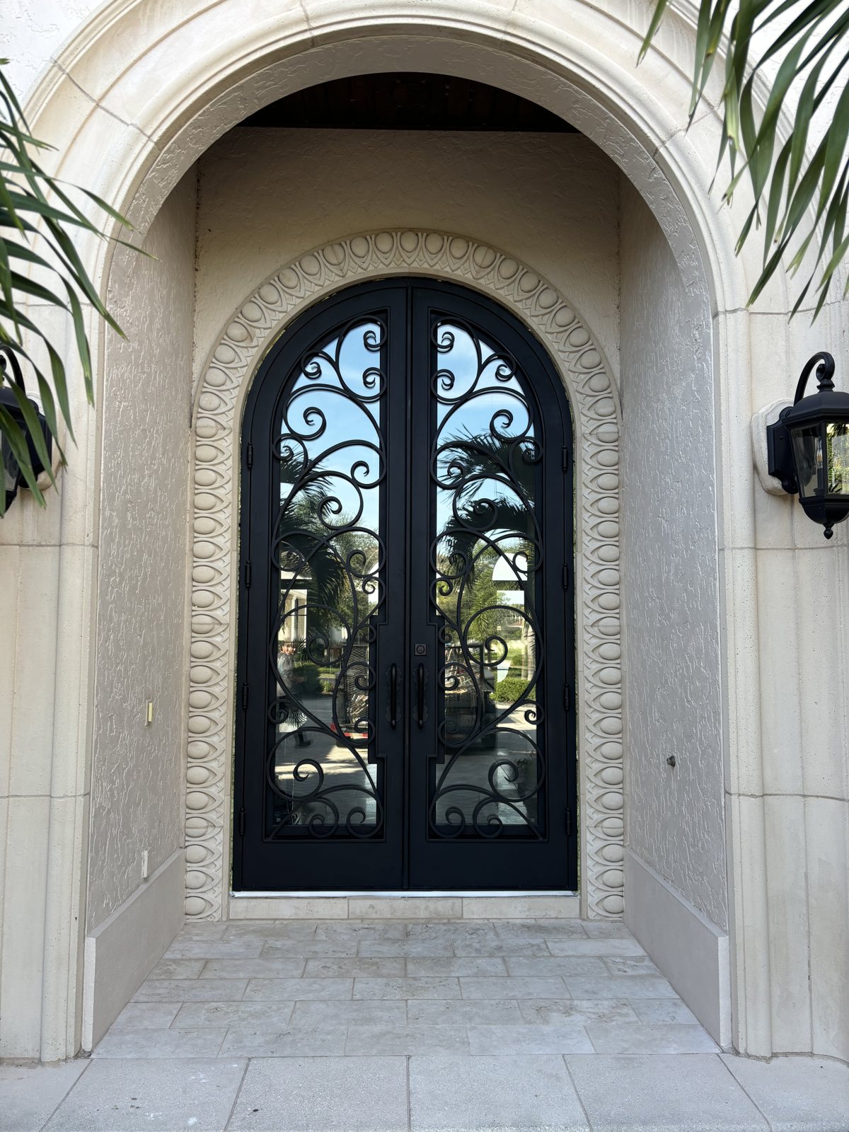 Finished custom iron entry door by PDA Doors & More, Florida